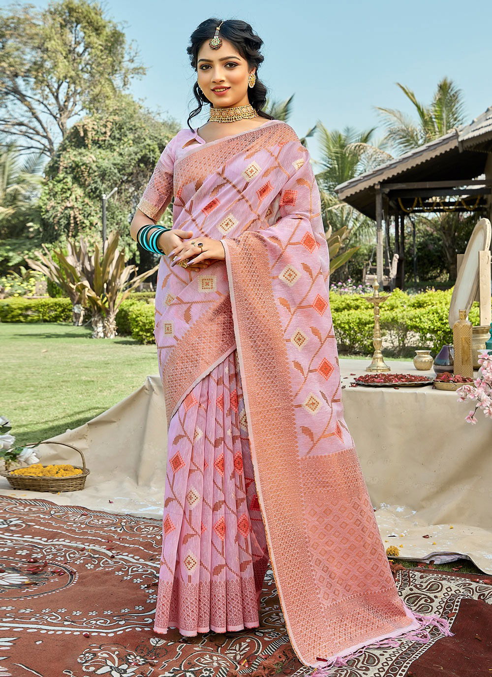 Roop Milan By Bunawat 1001-1006 Designer Sarees Catalog